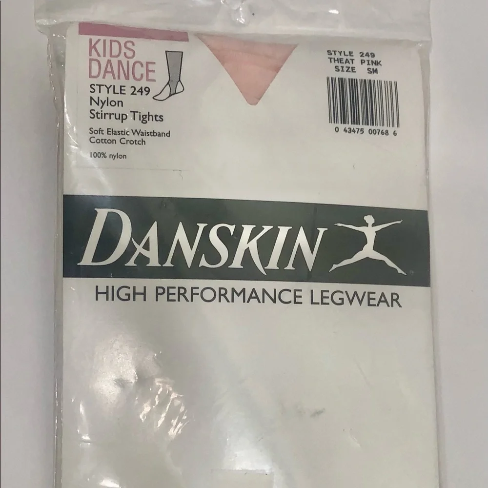 Danskin Kids Dance Stirrup Tights Brand New